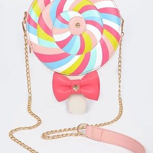 Colorful Swirl Sweet Lollipop Candy Clutch Bag